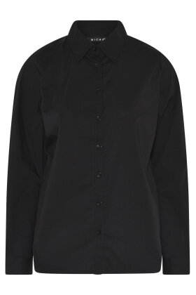 Micha - Basis Skjorte - Cotton - Comfort Fit - Black