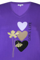 Zhenzi - Alannah 613 - Print T-shirt - Loose Fit - Royal Purple
