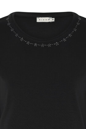 Micha - Ensfarvet Modal T-shirt - Similisten - Black