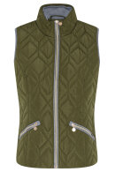 Micha - Quilt Vest - Polyester Fyld & Detaljer - Oliven