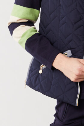 Micha - Quilt Vest - Polyester Fyld & Detaljer - Black