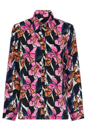 Micha - Blomstret Viskose Skjorte - Flowerprint