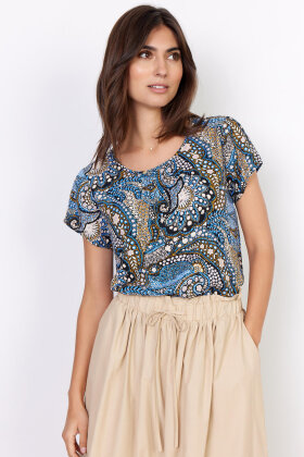 Soyaconcept - Sc-Manny 1 Bluse - Paisley Print - Blue