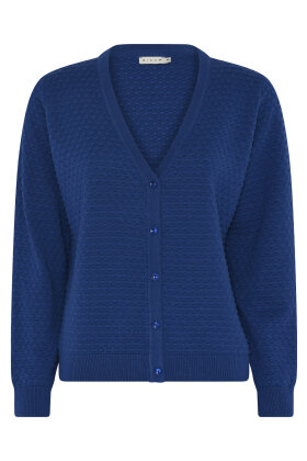 Micha - Perlestrik Cardigan - Bomuld - Royal Blue