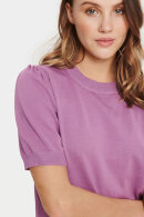 Saint Tropez - MilaSZ SS Pullover - Kortærmet Strikbluse - Mulberry