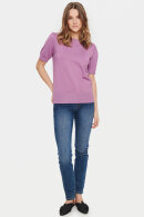Saint Tropez - MilaSZ SS Pullover - Kortærmet Strikbluse - Mulberry