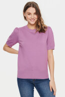 Saint Tropez - MilaSZ SS Pullover - Kortærmet Strikbluse - Mulberry
