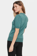 Saint Tropez - MilaSZ SS Pullover - Kortærmet Strikbluse - Green