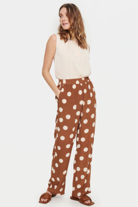 Saint Tropez - VonitaSZ Pants - Polka Prikket Viskose - Emperador Big Dot