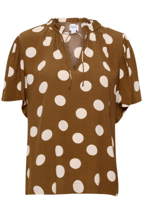 Saint Tropez - VonitaSZ Blouse - Oversize Bluse - Emperador Big Dot