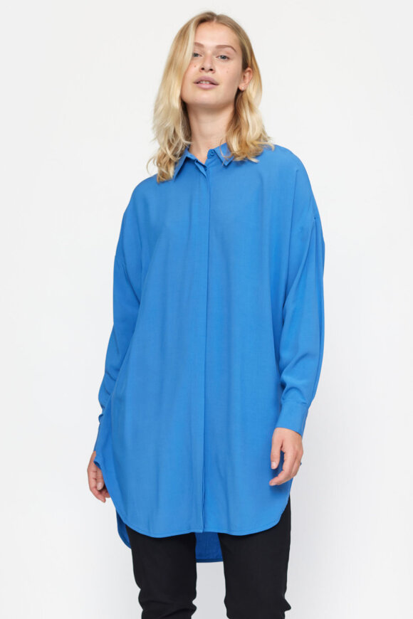 Soft Rebels - SrFreedom Long Shirt - Klassisk Skjorte - Delft