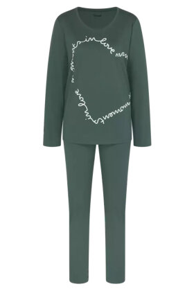 Triumph - Pyjamas Sæt - Økologisk Bomuld - Smoky Green
