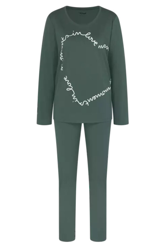 Triumph - Pyjamas Sæt - Økologisk Bomuld - Smoky Green