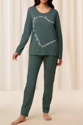 Triumph - Pyjamas Sæt - Økologisk Bomuld - Smoky Green