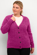 Kaffe Curve - KCzolina Cardigan - Strikket - Fuchsia Red Melange