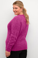 Kaffe Curve - KCzolina Cardigan - Strikket - Fuchsia Red Melange