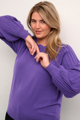 Kaffe Curve - KCloni Knit Pullover - Strikbluse - Heliotrope