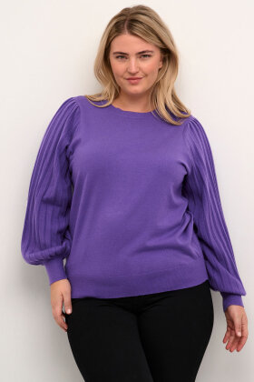 Kaffe Curve - KCloni Knit Pullover - Strikbluse - Heliotrope