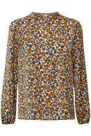 Saint Tropez - VaneasSZ Shirt - Leo Skjortebluse - Creme Pardus