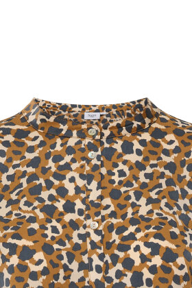 Saint Tropez - VaneasSZ Shirt - Leo Skjortebluse - Creme Pardus