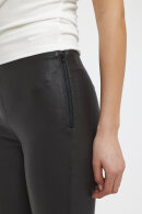 Soft Rebels - SRSoho Leather Pant - Stræk Skind Bukser - Sort