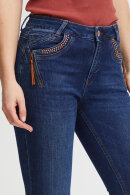 Pulz - PZCarmen HW Skinny Leg - Dark Blue Denim