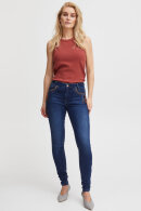 Pulz - PZCarmen HW Skinny Leg - Dark Blue Denim