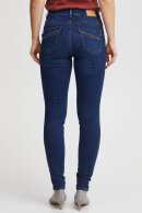 Pulz - PZCarmen HW Skinny Leg - Dark Blue Denim