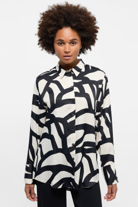 Eterna - Print Skjorte - Satinvævet Viskose - Loose Fit 