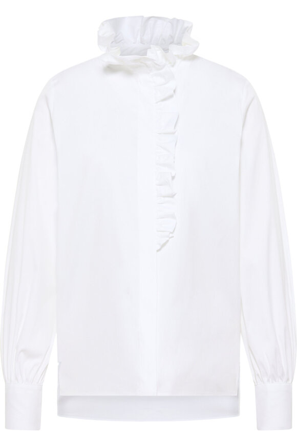 Eterna - Signature Masterpiece - Poplinvævet Flæseskjorte - Hvid