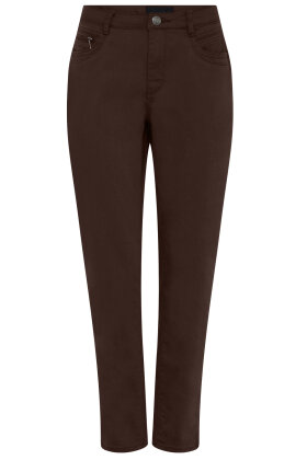 C Ro - Suzanne Jeans - Ensfarvet & Stræk - 7/8 Del - Mørkebrun