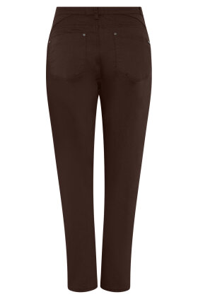 C Ro - Suzanne Jeans - Ensfarvet & Stræk - 7/8 Del - Mørkebrun
