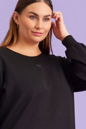 Anyday - Ellie 138 Dress - Sweatshirt Kjole - Black