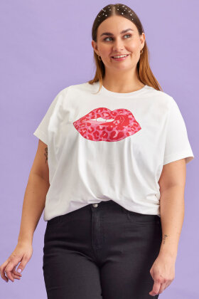 Anyday - Marie 159 T-shirt - Print - White
