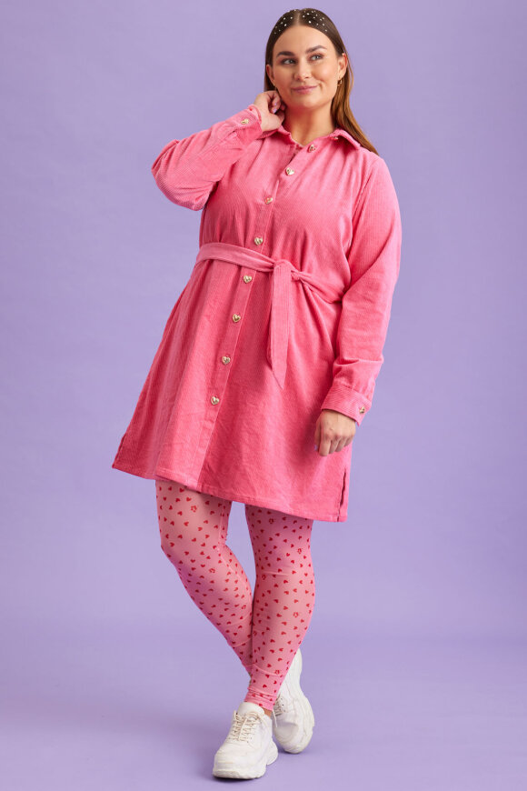 Anyday - Anna 158 Dress - Fløjlskjole - Azalea Pink