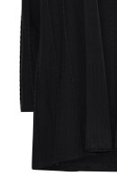 Micha - Mønstret Åben Strik Cardigan - Sort