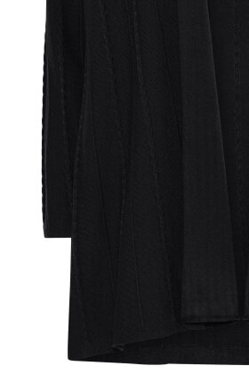 Micha - Mønstret Åben Strik Cardigan - Sort