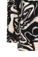 Micha - Jersey Print T-shirt - Lange Ærmer - Wood Wave Sort