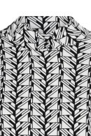 Micha - Langærmet T-shirt - Turtleneck - Grafisk Print - Sort Off White