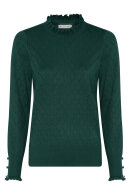 Micha - Pullover - Langærmet Strik - Mønster & Flæser - Evergreen