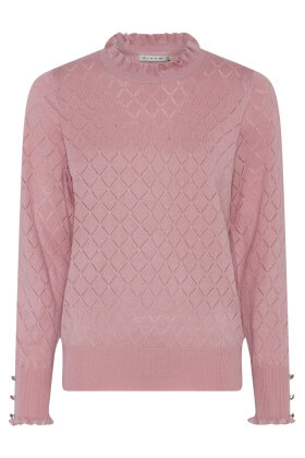 Micha - Pullover - Langærmet Strik - Mønster & Flæser - Rose