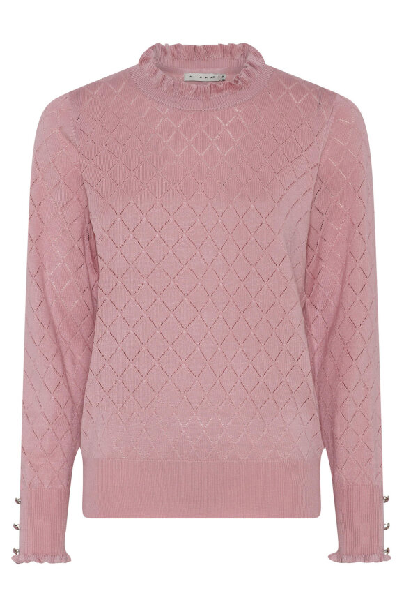 Micha - Pullover - Langærmet Strik - Mønster & Flæser - Rose