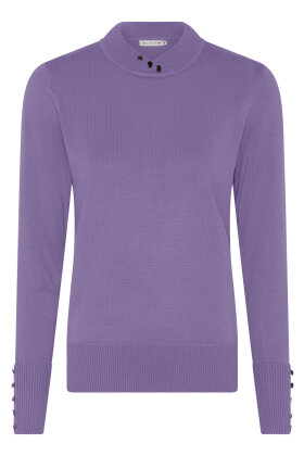 Micha - Basic Viscose Knit - Turtleneck Strik - Lavendel