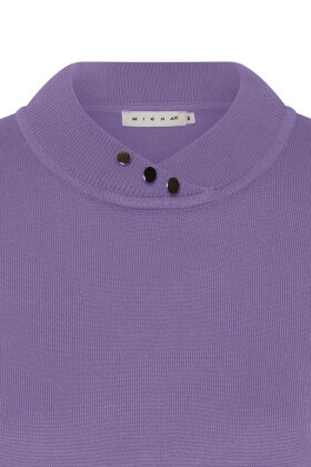 Micha - Basic Viscose Knit - Turtleneck Strik - Lavendel