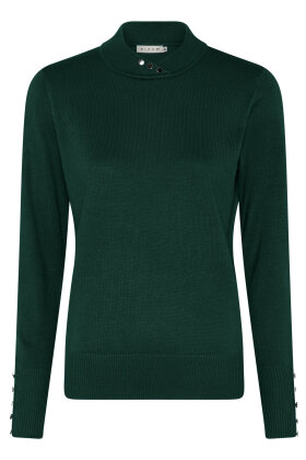 Micha - Basic Viscose Knit - Turtleneck Strik - Evergreen