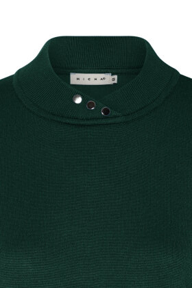 Micha - Basic Viscose Knit - Turtleneck Strik - Evergreen