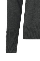 Micha - Basic Viscose Knit - Turtleneck Strik - Charcoal Melange
