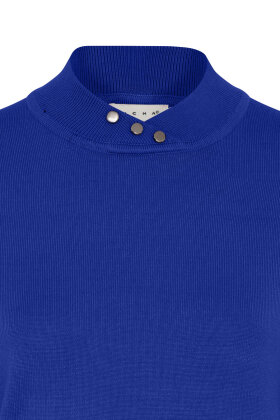Micha - Basic Viscose Knit - Turtleneck Strik - Cobolt