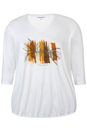 Zhenzi - Crystal 215 - T-shirt Print på Bryst - White