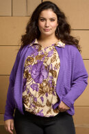 Zhenzi - Reimer 638 - Cardigan Mønstret - Royal Purple